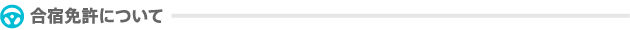 合宿免許につてい
